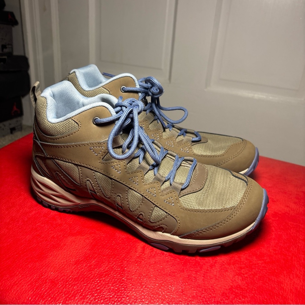 Merrell Men's Brown and Light Blue Athletic Shoes